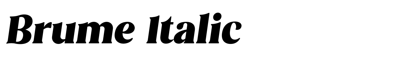 Brume Italic